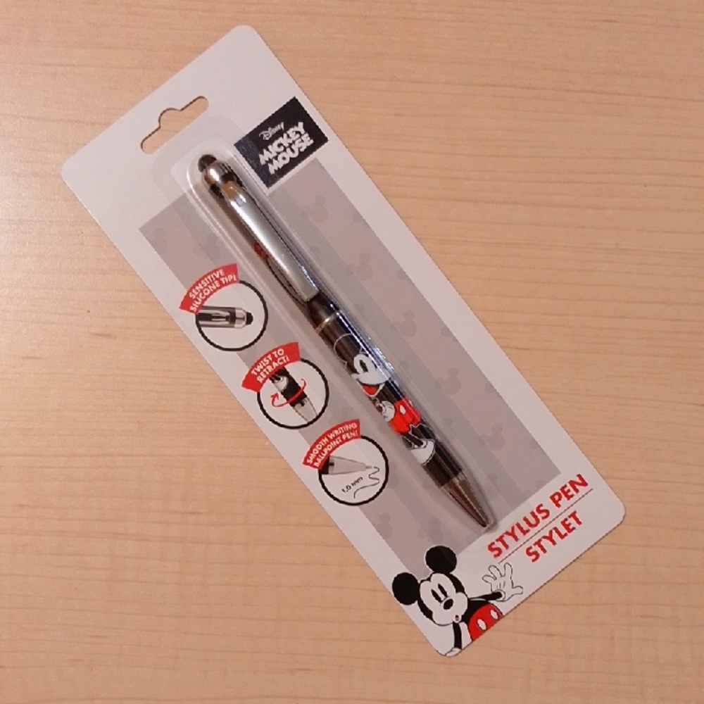 Disney Mickey Mouse Black and Red Stylus Ballpoint Pen
